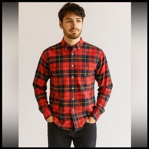 Polo Ralph Lauren Red Plaid Men's Shirt size L